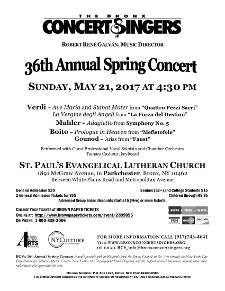 Spring 2017 Concert Flyer